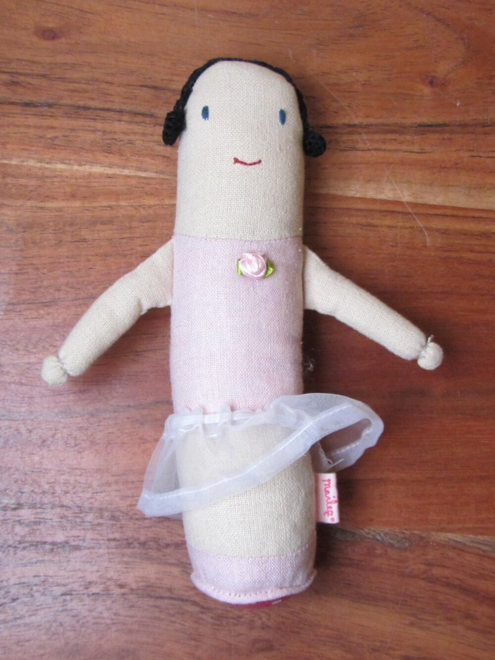 plush Maileg ballerina baby rattle retired (W6667)